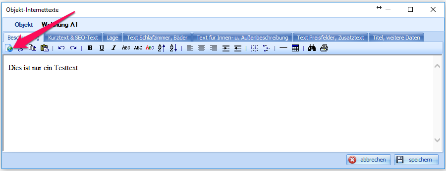 HTML-Code bearbeiten