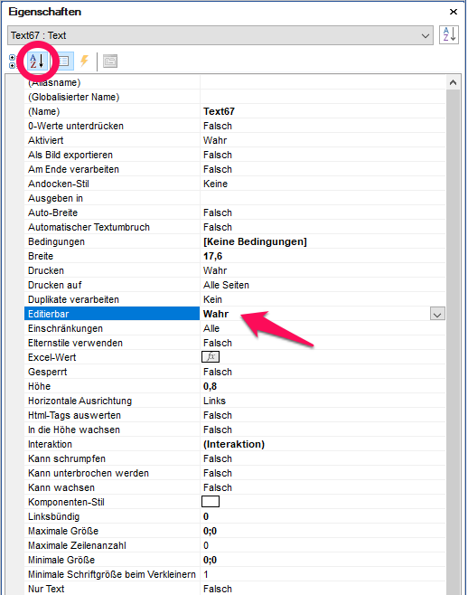 Datenbankfelder aktualisieren im Fewo-Verwalter Formulardesigner