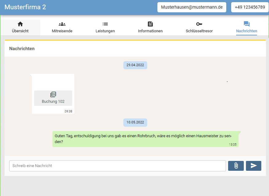 GastLogin Chat Nachrichten