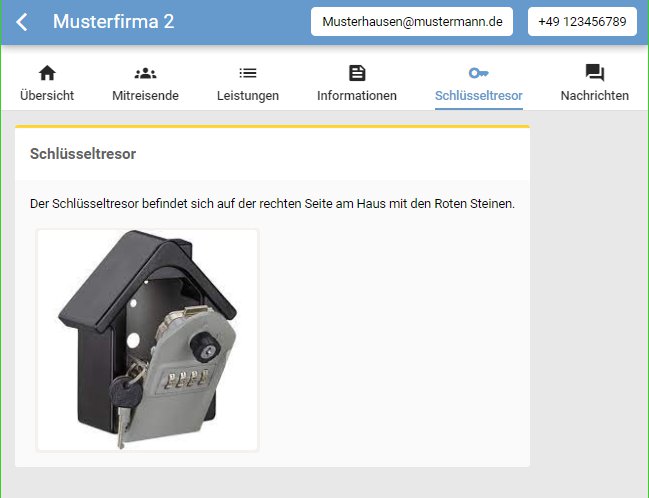 GastLogin Schlüsseltresor